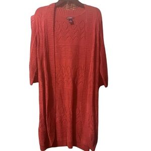 Lauren Michelle 🧡 NWOT Orange Long Sweater Size M